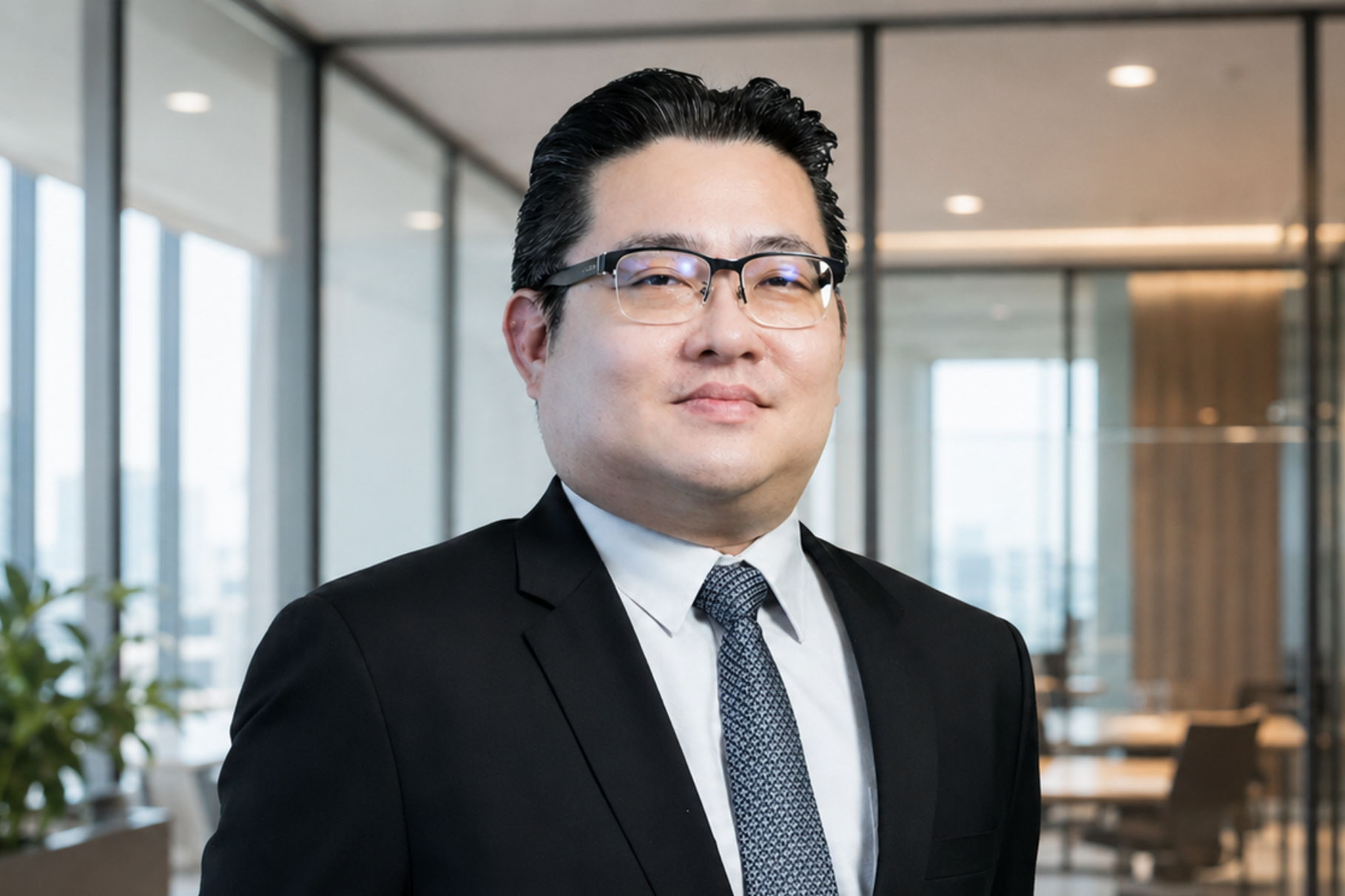 Fu Wang portrait photo in office